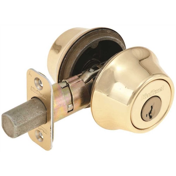 SmartKey Security 665 Double Cylinder Deadbolt Polished Brass